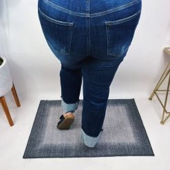 Iris & Rainbow Boutique #N261 Summer Heat Mid Rise Straight Risen Jeans