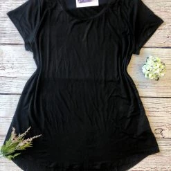 Iris & Rainbow Boutique New Arrivals #C907 Black Favorite Tee