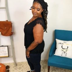 Iris & Rainbow Boutique New Arrivals #K832 Forever My Lace POL Top