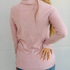 Iris & Rainbow Boutique #C192 Ampersand Partial To Pink Cowlneck Sweatshirt (Original) New Arrivals