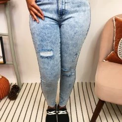 Iris & Rainbow Boutique #L180 Chill Knees Skinny Judy Blue Jeans New Arrivals