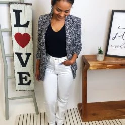 Iris & Rainbow Boutique #M318 Your Closet Is Calling White Bootcut Judy Blue Jeans