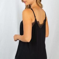 Iris & Rainbow Boutique #K479 Lace Extravaganza Cami (Black) New Arrivals