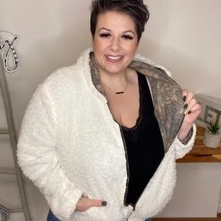 Iris & Rainbow Boutique M114 Cozy Camo Reversible Hoodie