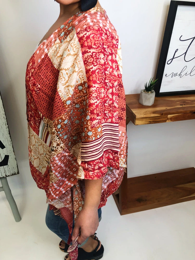 Iris & Rainbow Boutique #M167 One Right Now Kimono (Rose Taupe) 6 Iris & Rainbow Boutique #M167 One Right Now Kimono (Rose Taupe)