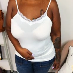 Iris & Rainbow Boutique #K810 Sierra's Lace Tank Top (Ivory) New Arrivals 8 Iris & Rainbow Boutique #K810 Sierra's Lace Tank Top (Ivory) New Arrivals