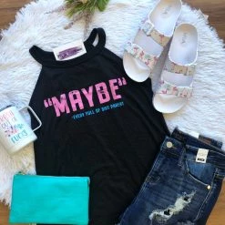 Iris & Rainbow Boutique New Arrivals #B75 Maybe Tank - FINAL SALE