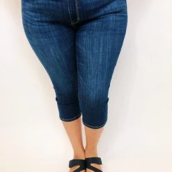 Iris & Rainbow Boutique #K339 Must Have Judy Blue Skinny Capri