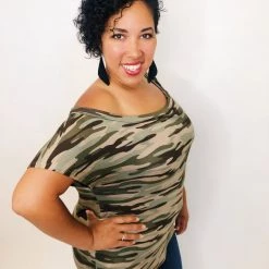 Iris & Rainbow Boutique #K336 Hide Away Off Shoulder Top