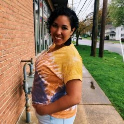 Iris & Rainbow Boutique #J780 Hazy Skies Tie Dye Top