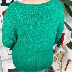 Iris & Rainbow Boutique New Arrivals #M694 Happy Evergreen Sweater