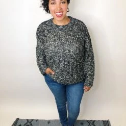 Iris & Rainbow Boutique New Arrivals #K469 Perfect Storm Sweater