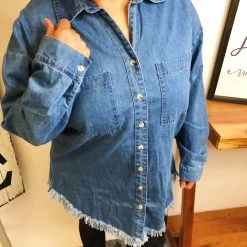 Iris & Rainbow Boutique #L615 Rolling In The Deep Denim Shacket New Arrivals 12 Iris & Rainbow Boutique #L615 Rolling In The Deep Denim Shacket New Arrivals
