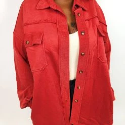Iris & Rainbow Boutique New Arrivals #K759 Taste Of Cherry POL Shacket