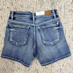 Iris & Rainbow Boutique #L952 Down With It Detroyed Judy Blue Shorts New Arrivals