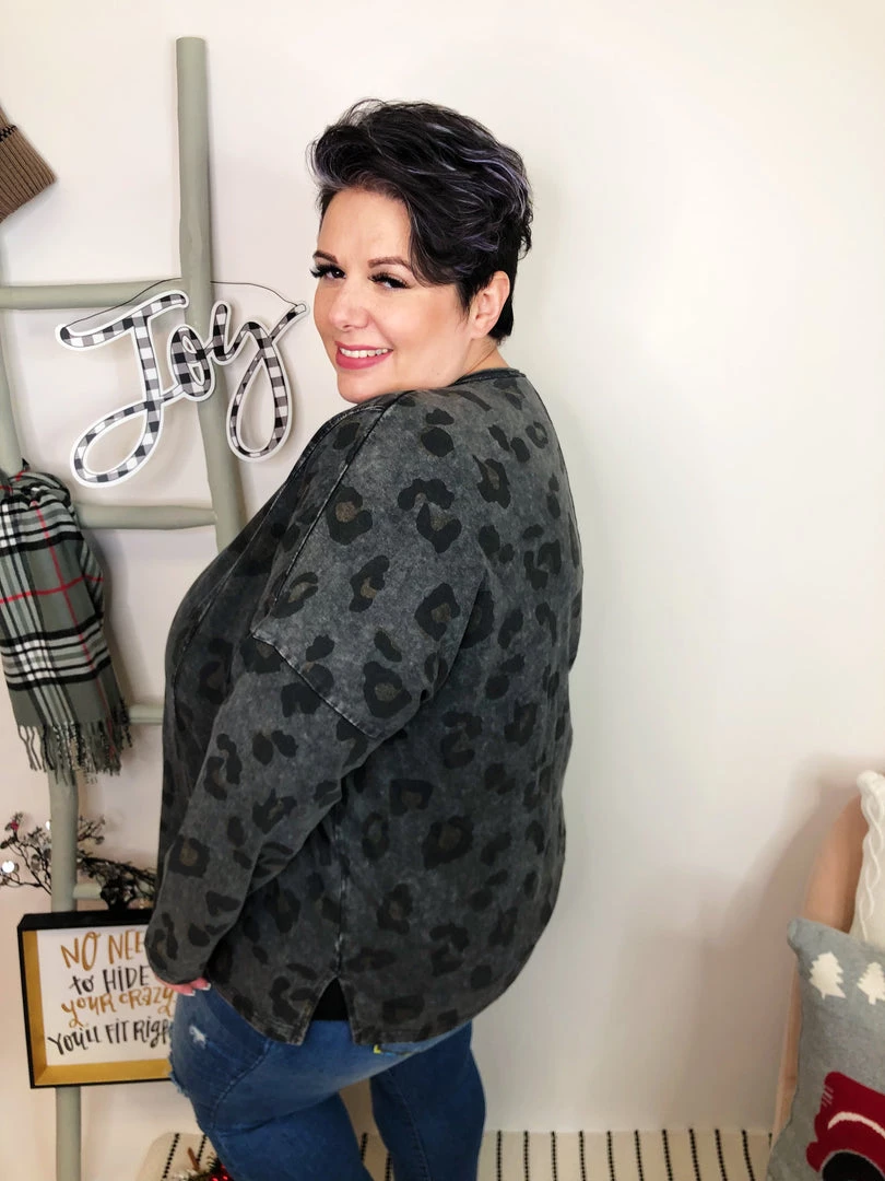 Iris & Rainbow Boutique New Arrivals #L267 Dipped In Wild Long Sleeve Leopard Top 6 Iris & Rainbow Boutique New Arrivals #L267 Dipped In Wild Long Sleeve Leopard Top