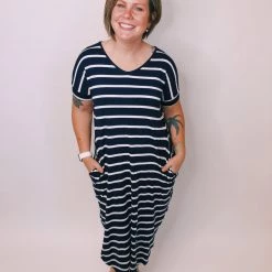 Iris & Rainbow Boutique #K313 Ready For It Mini Length Dress (Navy)