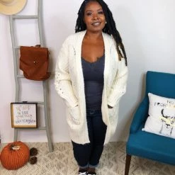 Iris & Rainbow Boutique New Arrivals #K835 Floating In The Clouds POL Cardigan (Wheat Grain)