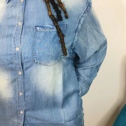 Iris & Rainbow Boutique #K862 A Denim Dream Tunic Top New Arrivals