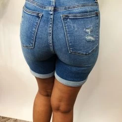 Iris & Rainbow Boutique New Arrivals #M495 The Sun Is Up Blue Shorts