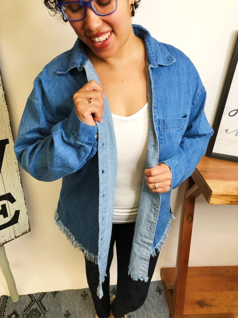 Iris & Rainbow Boutique #L615 Rolling In The Deep Denim Shacket New Arrivals 3 Iris & Rainbow Boutique #L615 Rolling In The Deep Denim Shacket New Arrivals