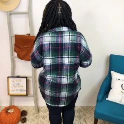 Iris & Rainbow Boutique #K827 Into The Cabin We Go Shacket