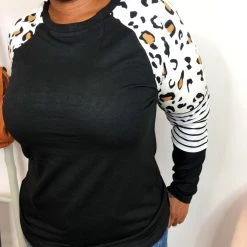 Iris & Rainbow Boutique New Arrivals #K800 Settling Down Long Sleeve Top