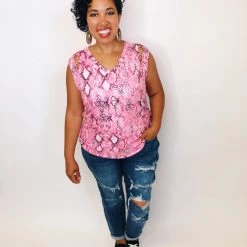 Iris & Rainbow Boutique #K364 Slice Of The Wild Sleeveless Top