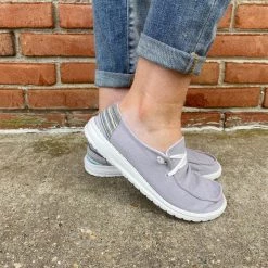 Iris & Rainbow Boutique #655 Poppy's Slip On Shoes (gray) New Arrivals