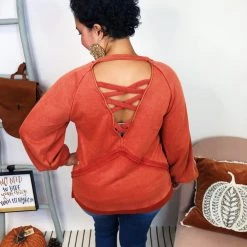 Iris & Rainbow Boutique #K992 Fall On Me POL Pullover (Golden Poppy) New Arrivals