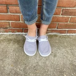 Iris & Rainbow Boutique #655 Poppy's Slip On Shoes (gray) New Arrivals