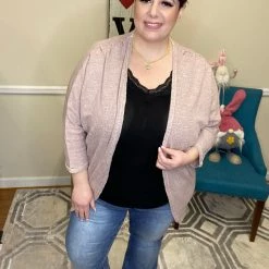 Easel New Arrivals #J11 Spring Is In The Air Cardigan (Mauve)