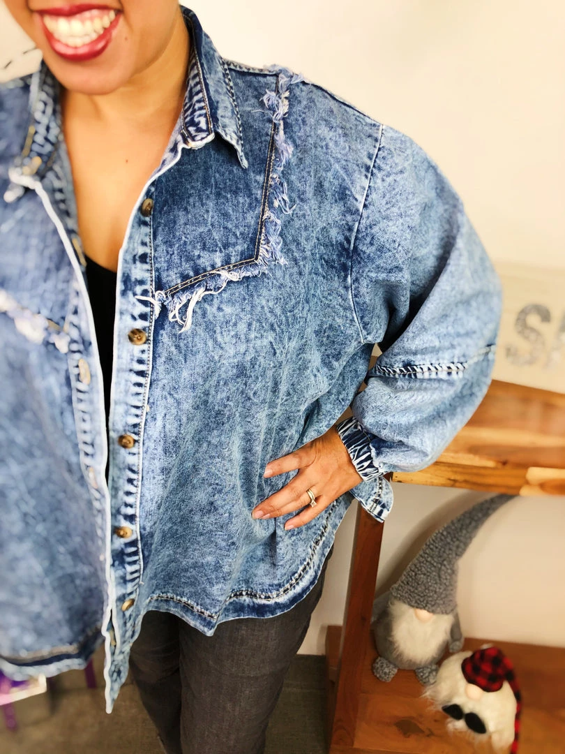 Iris & Rainbow Boutique #L822 Gone West Denim Jacket New Arrivals 3 Iris & Rainbow Boutique #L822 Gone West Denim Jacket New Arrivals