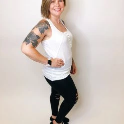 Iris & Rainbow Boutique #K385 My Destiny Awaits Distressed Leggings