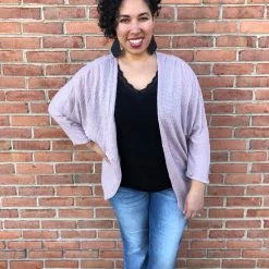 Easel New Arrivals #J11 Spring Is In The Air Cardigan (Mauve)