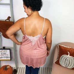 Iris & Rainbow Boutique New Arrivals #L190 Royal Lace POL Top (GUAVA JAM)