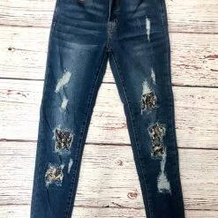 Iris & Rainbow Boutique #H98 Slithering Snakes Distressed Patch Judy Blue Jeans New Arrivals