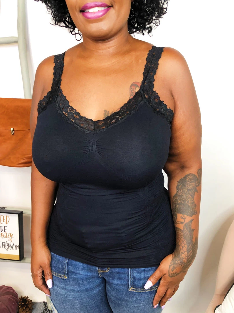 Iris & Rainbow Boutique New Arrivals #D33 Lizzie's Lace Cami (Black) 4 Iris & Rainbow Boutique New Arrivals #D33 Lizzie's Lace Cami (Black)