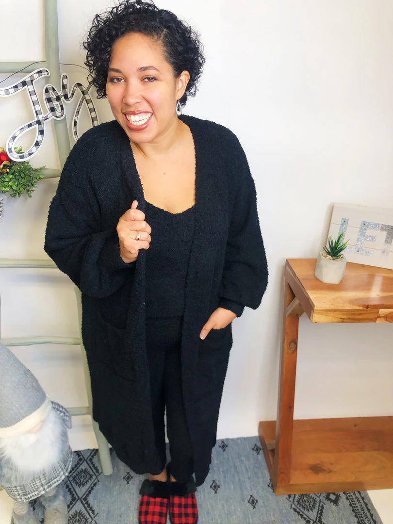 Iris & Rainbow Boutique New Arrivals #L555 Glam It Up Knit Set (Black) 3 Iris & Rainbow Boutique New Arrivals #L555 Glam It Up Knit Set (Black)