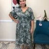 Iris & Rainbow Boutique #H792 Soaring High Lo Dress (Olive)