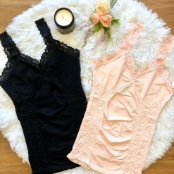 Iris & Rainbow Boutique #D34 Lizzie's Lace Cami (Blush)