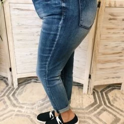 Iris & Rainbow Boutique #K56 Too Much On My Mind Relaxed Fit Judy Blue High Waist Jeans New Arrivals