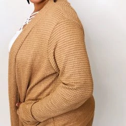 Iris & Rainbow Boutique #K318 Let's Grab A Latte Knit Cardigan New Arrivals