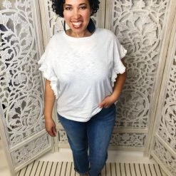 Iris & Rainbow Boutique #M450 Always Remembered Top (White) New Arrivals