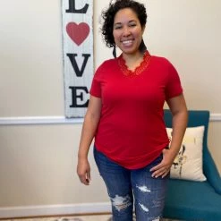 Iris & Rainbow #H506 Lacey’s V-neck Top New Arrivals