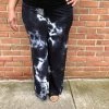 Iris & Rainbow Boutique #J466 Dark Tie Dye Skies Palazzo Pants