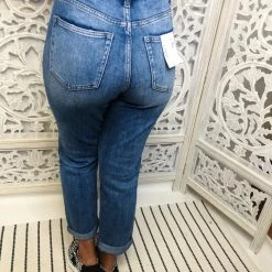 Iris & Rainbow Boutique #M457 Skeeter Stretch Boyfriend Vervet Jeans