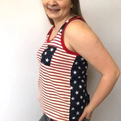 Iris & Rainbow Boutique #186 Fourth Of July Tank