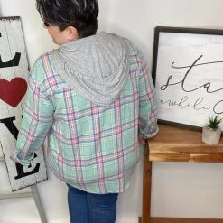 Iris & Rainbow Boutique #L934 I Gotta A Feeling Hoodie (Mint)