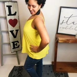 Iris & Rainbow Boutique New Arrivals #M235 A League Of Their Own Top (Lemon)